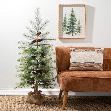 Haven Living 50-in. Artificial Small Black Hill Pine Christmas Tree