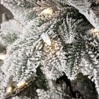 Haven Living 7'6" LED Flocked Pine Artificial Christmas Tree