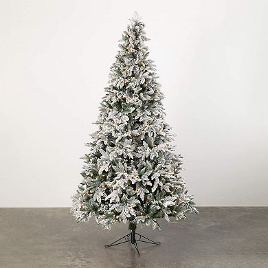 Haven Living 7'6" LED Flocked Pine Artificial Christmas Tree