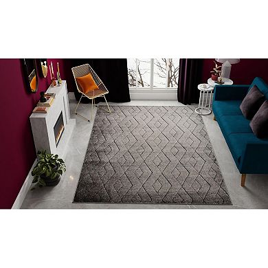 Rugs America Chanai Cadence Diamond Patterned Area Rug