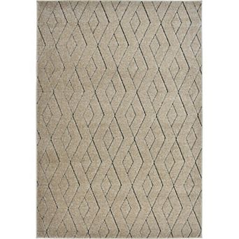 Rugs America Chanai Cadence Almondine Diamond Patterned Area Rug