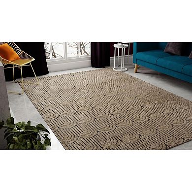 Rugs America Cadence Beach Layered Arches Area Rug