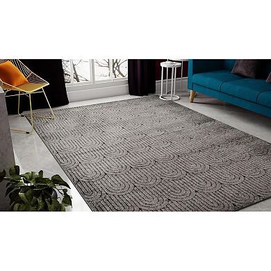 Rugs America Cadence Dark Layered Arches Area Rug