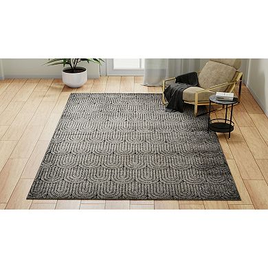 Rugs America Cadence Dark Layered Arches Area Rug