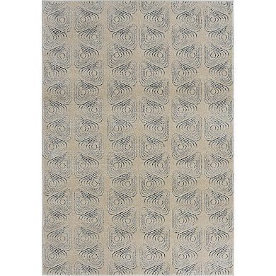 Rugs America Cadence Netsuke Wavy Geo Area Rug