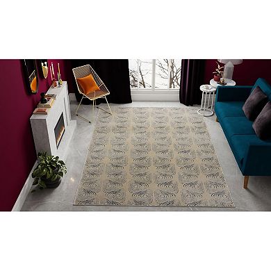 Rugs America Cadence Netsuke Wavy Geo Area Rug
