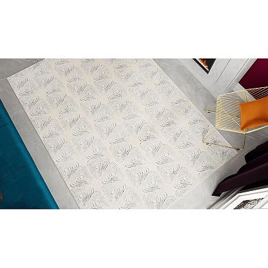 Rugs America Cadence Netsuke Wavy Geo Area Rug