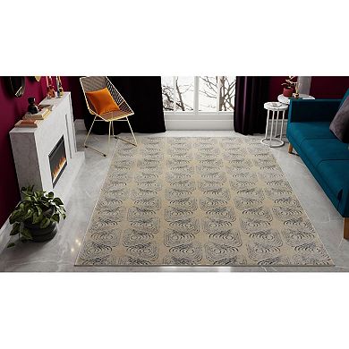 Rugs America Cadence Netsuke Wavy Geo Area Rug