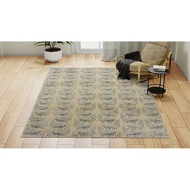 Rugs America Cadence Netsuke Wavy Geo Area Rug