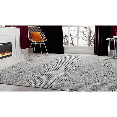 Rugs America Chanai Cadence Passive Triangle Patterned Area Rug