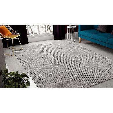 Rugs America Chanai Cadence Passive Triangle Patterned Area Rug