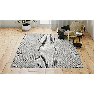 Rugs America Chanai Cadence Passive Triangle Patterned Area Rug
