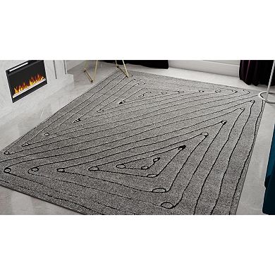 Rugs America Chanai Cadence Cracked Linework Area Rug