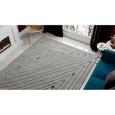 Rugs America Chanai Cadence Cracked Linework Area Rug