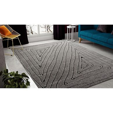 Rugs America Chanai Cadence Cracked Linework Area Rug