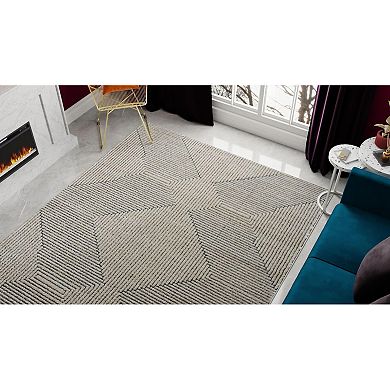 Rugs America Chanai Cadence Monorail Zig-Zag Geo Area Rug