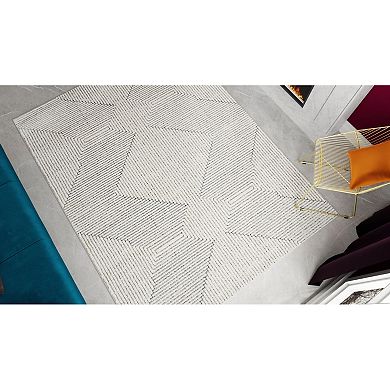 Rugs America Chanai Cadence Monorail Zig-Zag Geo Area Rug