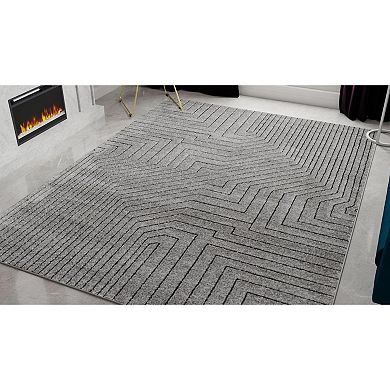 Rugs America Chanai Cadence Online Linework Geo Area Rug
