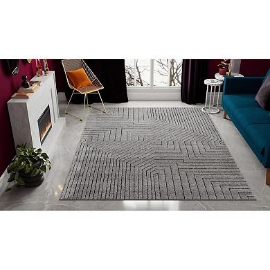 Rugs America Chanai Cadence Online Linework Geo Area Rug