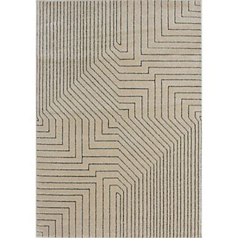 Rugs America Chanai Cadence Sawgrass Linework Geo Area Rug