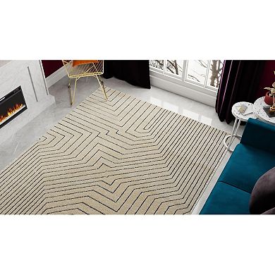 Rugs America Chanai Cadence Sawgrass Linework Geo Area Rug