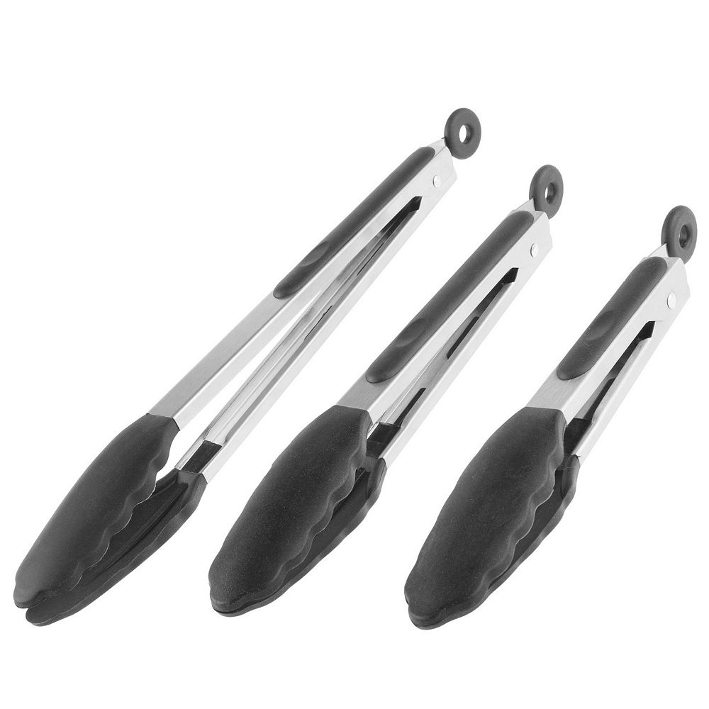 Classic Cuisine 3-pc. Stainless Steel Kitchen Tongs Set