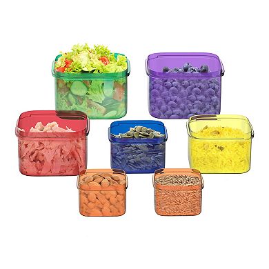 Classic Cuisine 7-pc. Color-Coded Portion Control Food Container Set