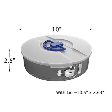 Classic Cuisine 10 in. Springform Cheesecake Pan Set with Lid