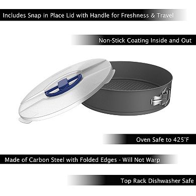 Classic Cuisine 10 in. Springform Cheesecake Pan Set with Lid