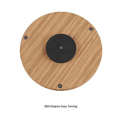 Classic Cuisine 10-in. Bamboo Two-Tier Lazy Susan