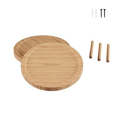 Classic Cuisine 10-in. Bamboo Two-Tier Lazy Susan