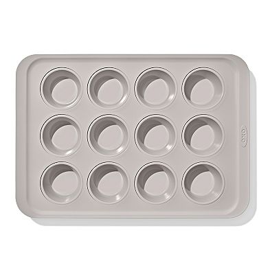 OXO Good Grips Non-Stick Pro Ceramic Coated Metal Bakeware 12-Cup Muffin Pan