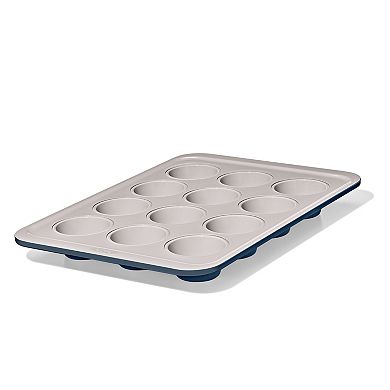 OXO Good Grips Non-Stick Pro Ceramic Coated Metal Bakeware 12-Cup Muffin Pan