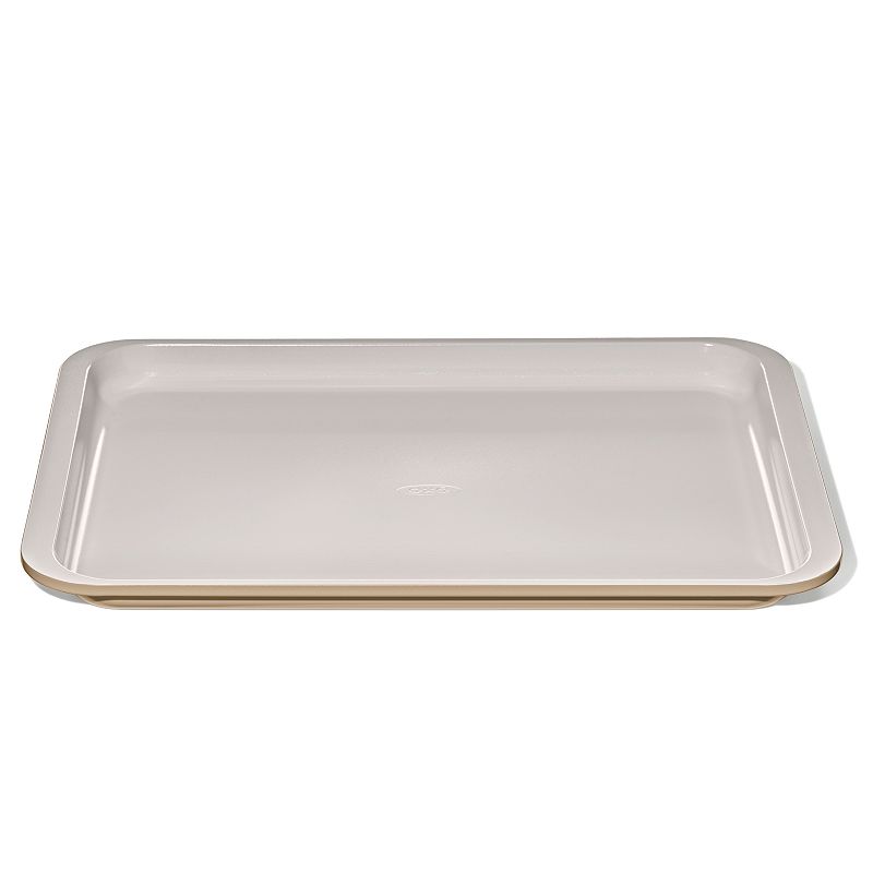 OXO Good Grips Non-Stick Pro Ceramic Coated Metal Bakeware Half Sheet Pan, Biscuit