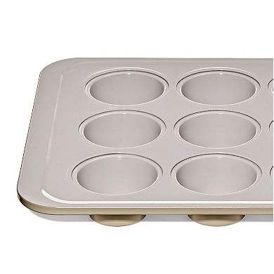 OXO Good Grips Non-Stick Pro Ceramic Coated Metal Bakeware Biscuit 12-Cup Muffin Pan