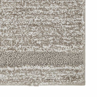 VCNY Home Heathered Hotel Microfiber Bath Rug Runner