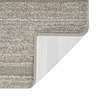 VCNY Home Heathered Hotel Microfiber Bath Rug Runner