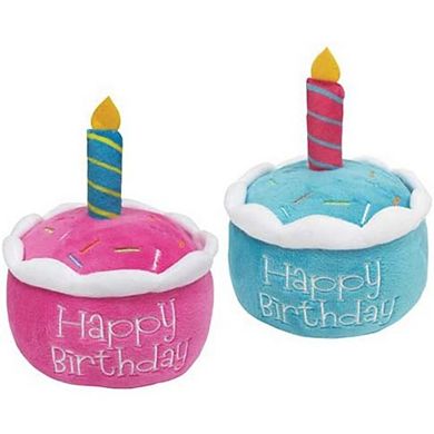 Birthday Cake Plush Toy With Hidden Squeaker