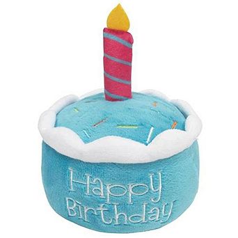 Birthday Cake Plush Toy With Hidden Squeaker