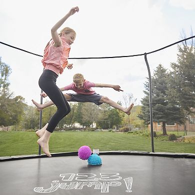 123 Jump 12 Foot Round Trampoline With Ladder