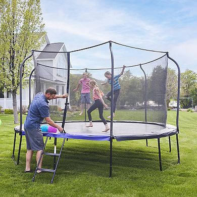 123 Jump 12 Foot Round Trampoline With Ladder