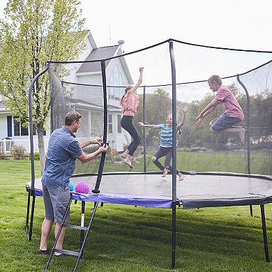 123 Jump 10 Foot Round Trampoline With Ladder
