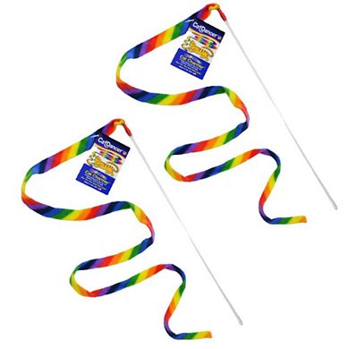 Cat Dancer Rainbow Cat Charmer, 2 Pack