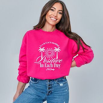 S.W.Smiley Look For Something Positive - Women's Graphic Sweatshirt