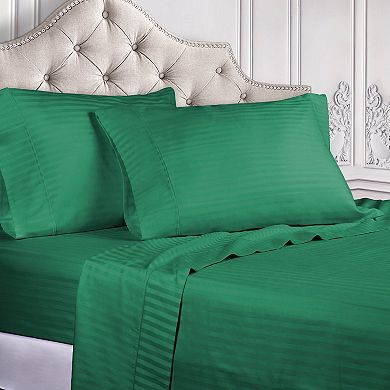 SUPERIOR 300 Thread Count Egyptian Cotton Blend Stripe Sheet Set