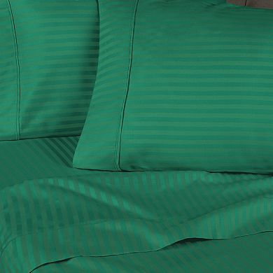 SUPERIOR 300 Thread Count Egyptian Cotton Blend Stripe Sheet Set