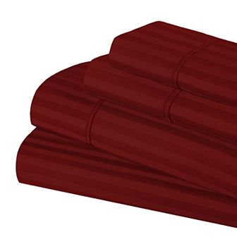 SUPERIOR 300 Thread Count Egyptian Cotton Blend Stripe Sheet Set