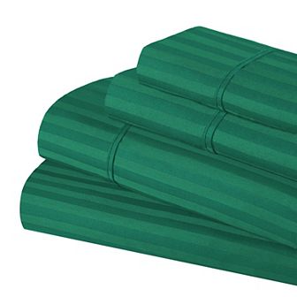 SUPERIOR 300 Thread Count Egyptian Cotton Blend Stripe Sheet Set