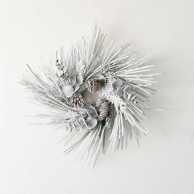Haven Living 18-in. Christmas Heavily Flocked Pine & Pinecone Artificial Accent Ring