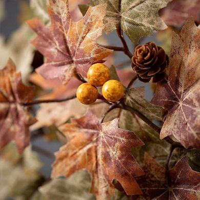 Haven Living 20.5-in. Mini Maple Leaf Artificial Wreath